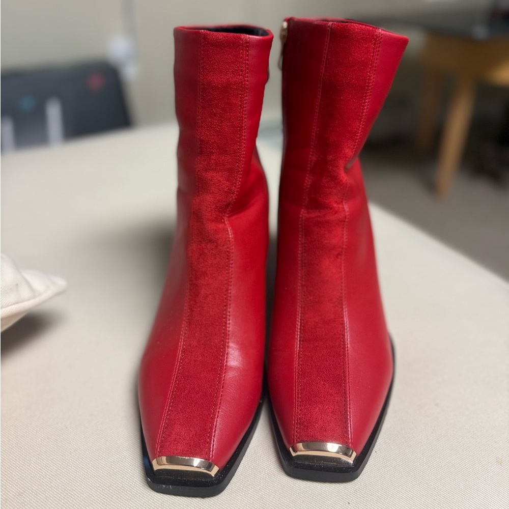 Red Women's Ankle Boots